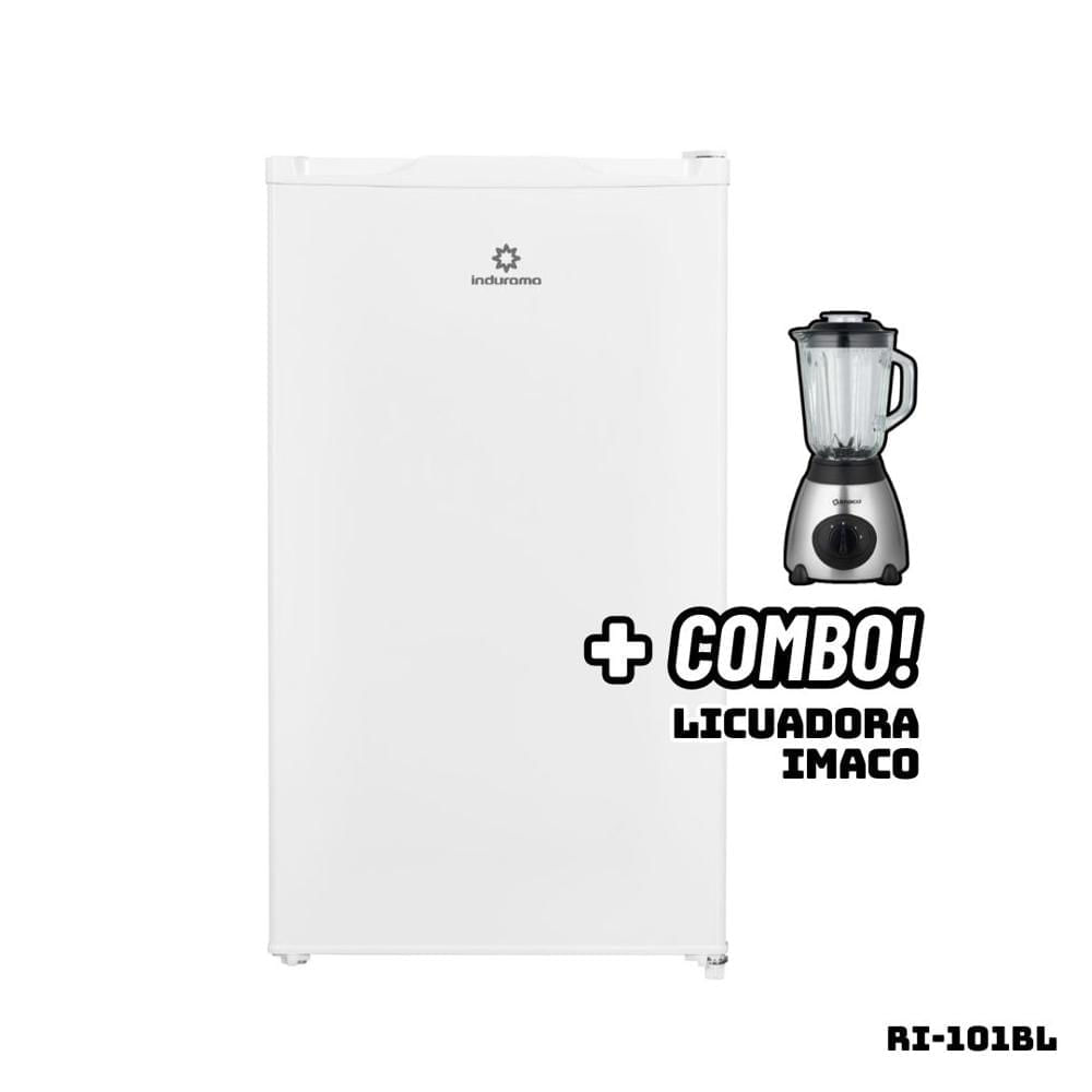 Frigobar INDURAMA 90 L Blanco RI-101BL + Licuadora IMACO