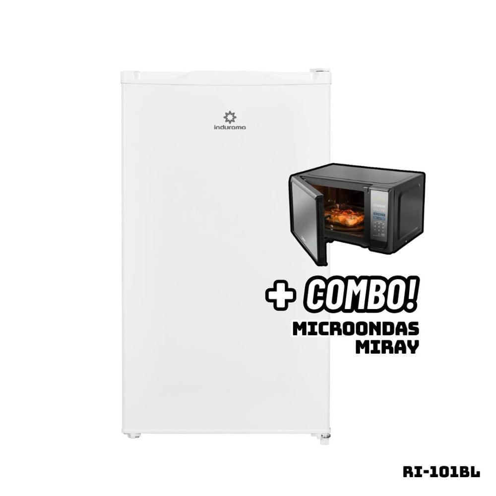 Frigobar INDURAMA 90 L Blanco RI-101BL + Microondas HMM-20N