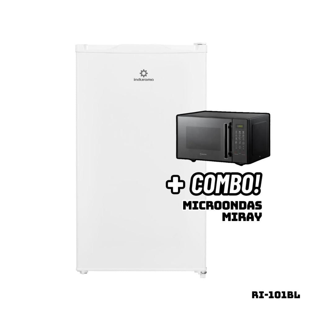 Frigobar INDURAMA 90 L Blanco RI-101BL + Microondas HMM-21N