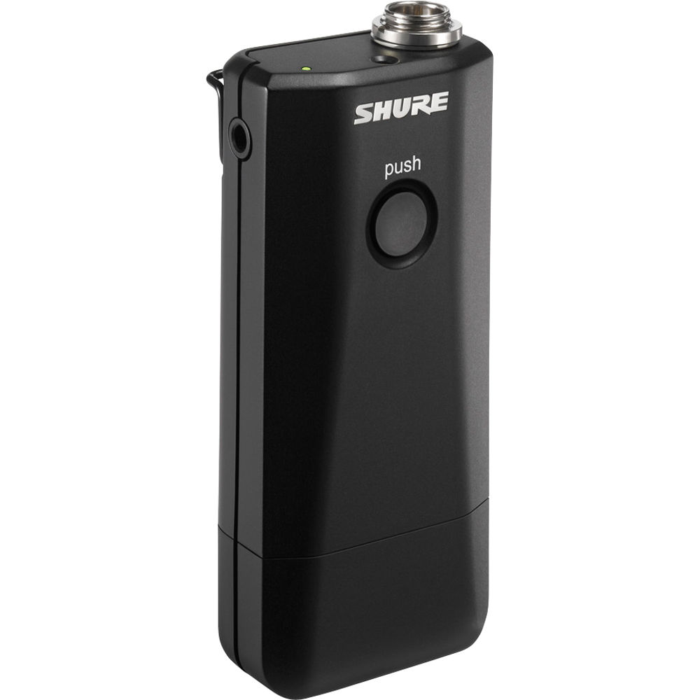 Transmisor de Cuerpo Híbrido Shure MXW1 con Micrófono (Z10: 1920 a 1930 MHz) - Para Sistemas Microfl