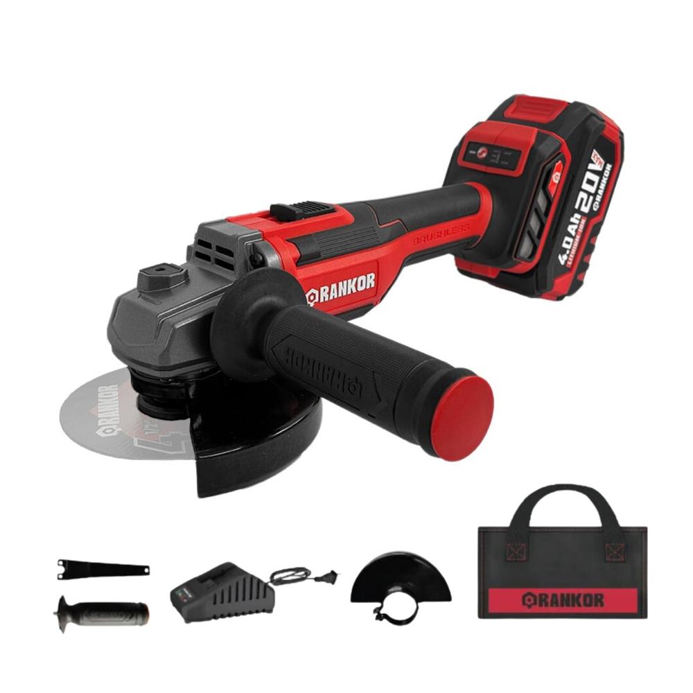 Amoladora Esmeril Angular 4.5"  Brushless Rankor RLAG20001