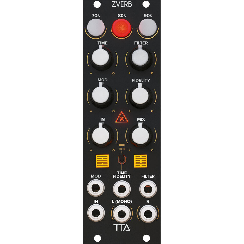 Módulo de Efectos de Reverb TipTop Audio ZVERB Eurorack (8 HP, Negro) - 24 Efectos de Reverb por Déc