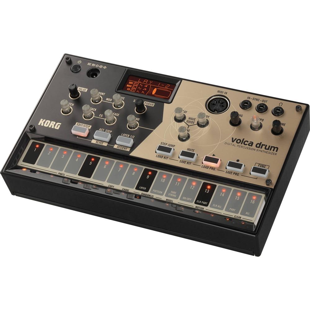 Korg Volca Drum: Sintetizador de Percusión Digital con Modelado Físico y Secuenciador de 16 Pasos