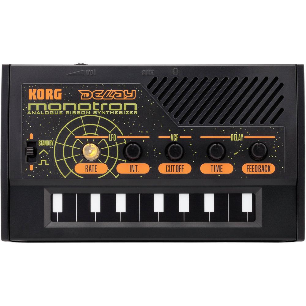Korg Monotron DELAY: Sintetizador Analógico de Cinta Compacto con Delay Espacial y Controles de Retr
