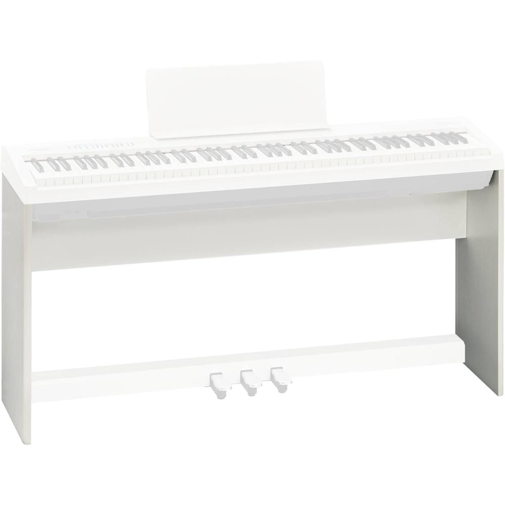 Soporte Roland KSC-70 para Pianos Digitales FP-30 y FP-30X (Blanco) - Incluye Pedales Sustain, Soste
