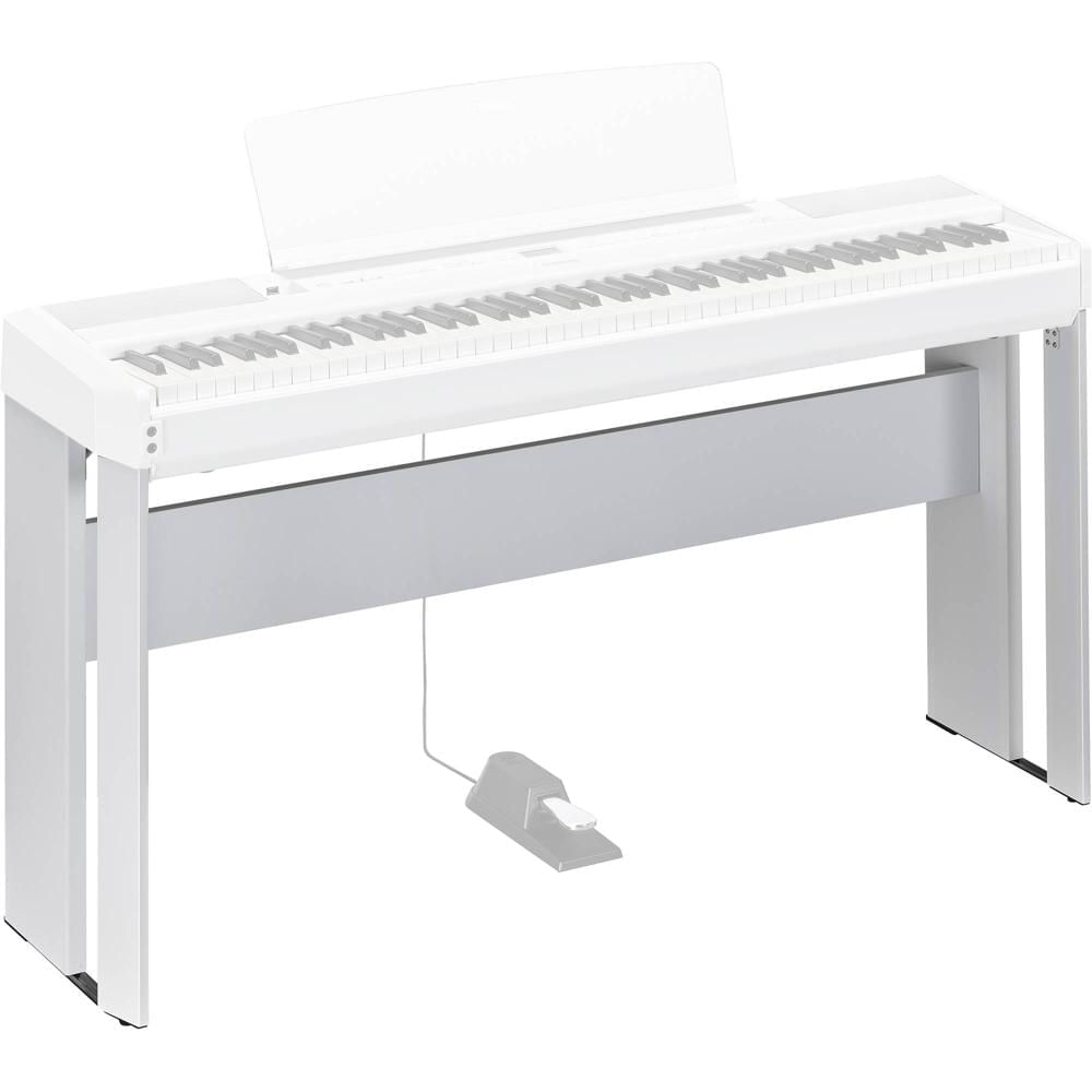 Soporte de Madera Yamaha L515 para Piano P-515 (Blanco) - Textura de Madera, Soporte Seguro para Pia
