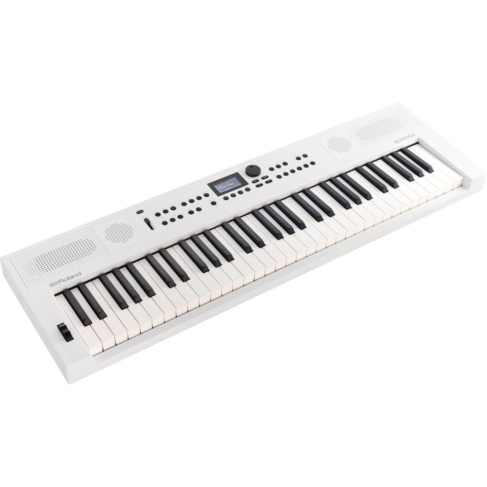 Roland GO:KEYS 5 Teclado Portátil de 61 Teclas Sensibles al Tacto (Blanco) - Ideal para Principiante