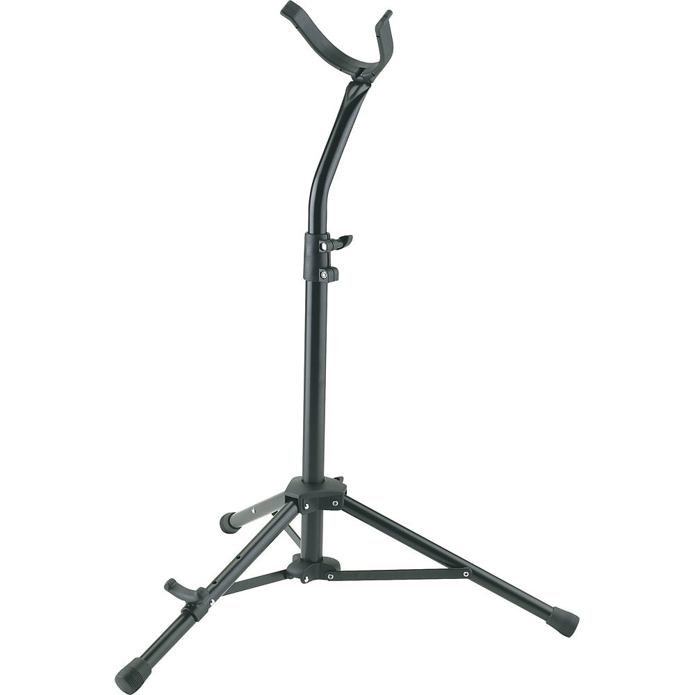 Soporte para Saxofón Barítono K&M 14410-000-55 (Negro) - Base Tripode Robusta, Gran Soporte, Múltipl