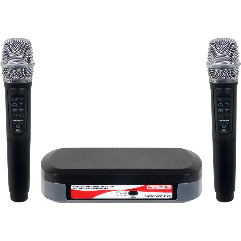 VocoPro SmartTVOke Mezclador de Karaoke con Entrada Digital y Micrófonos Inalámbricos