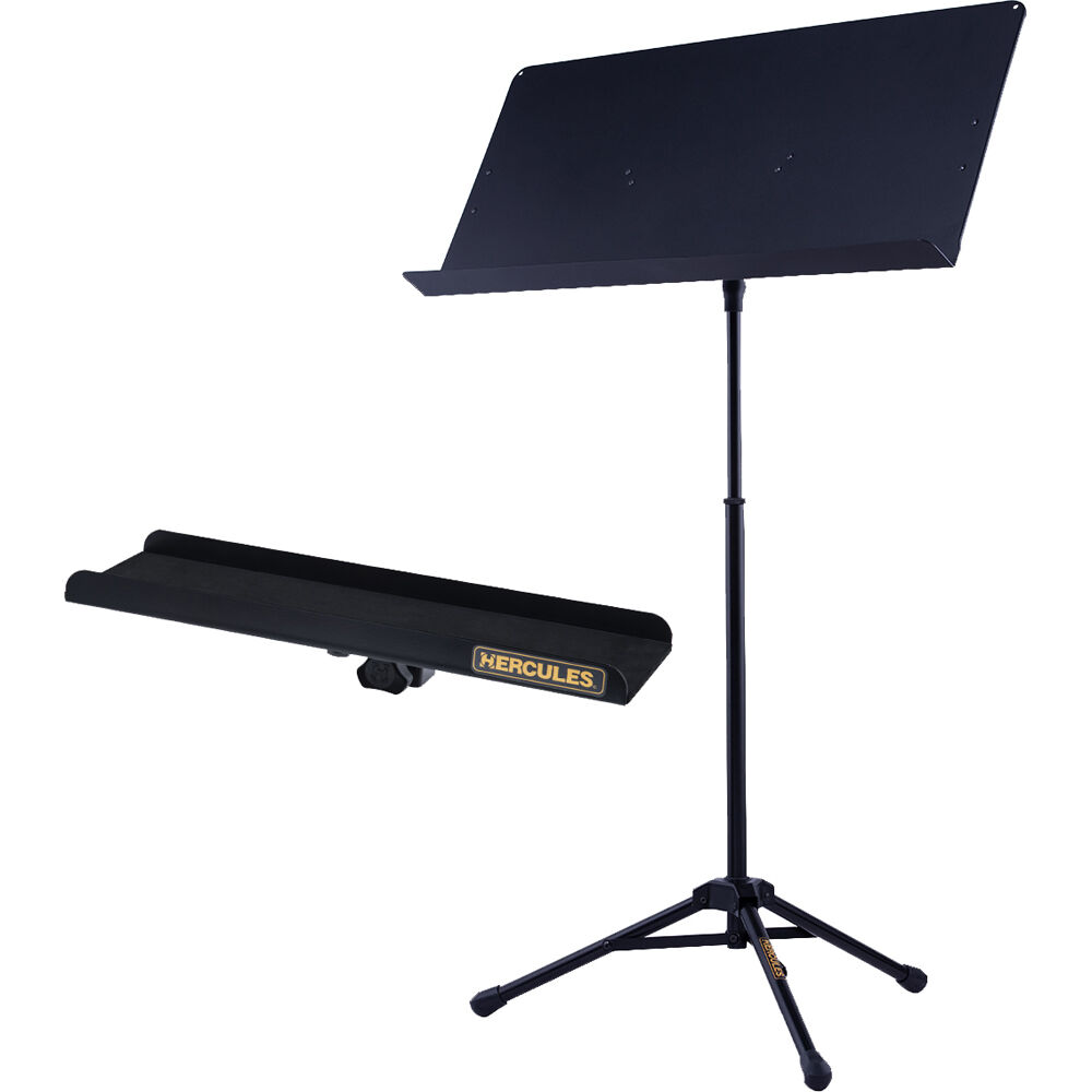 Soporte de Conductor HERCULES con Escritorio Extendido y Bandeja de Accesorios - Ajuste de Altura co