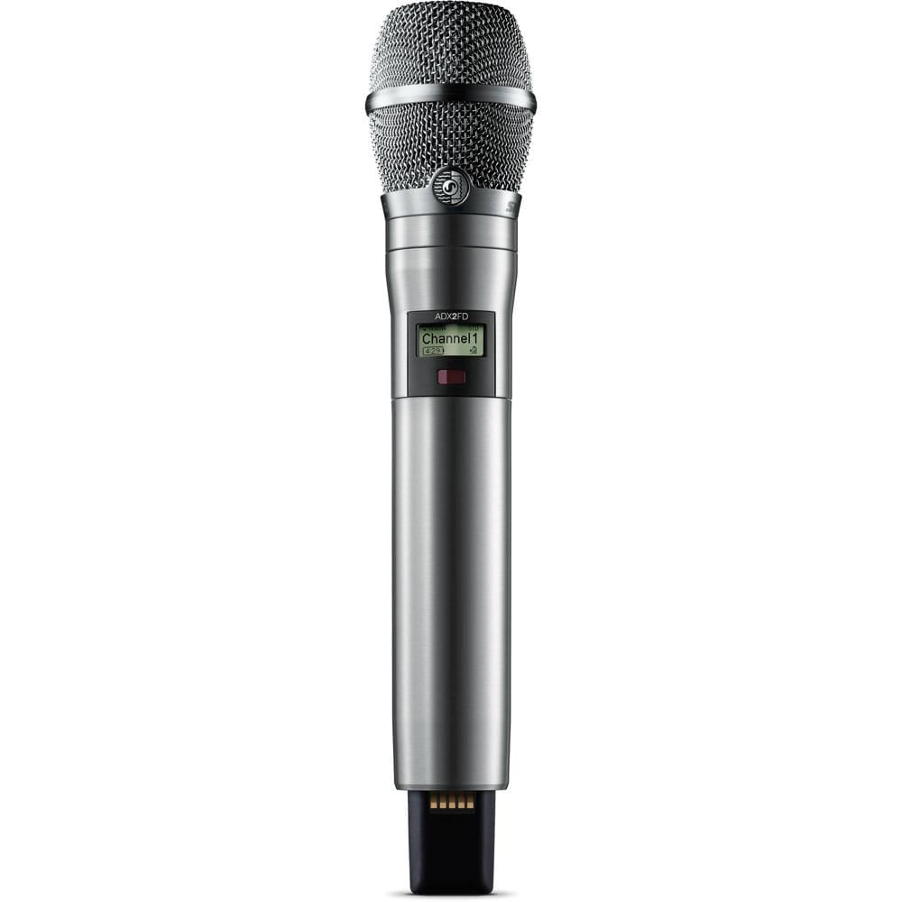 Shure ADX2FD/K11N Micrófono Inalámbrico Digital de Mano con Cápsula KSM11N (G57: 470 a 616 MHz, Níqu