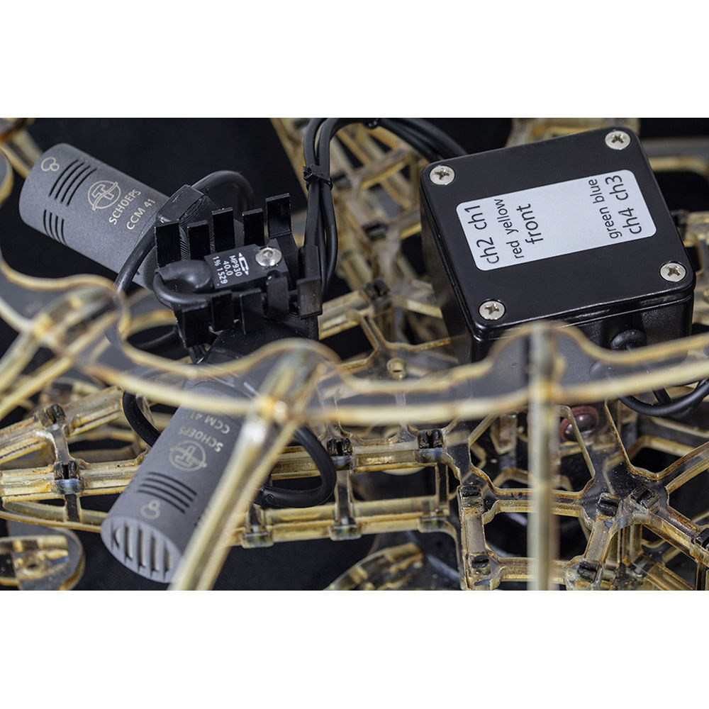 Set de Micrófono de Condensador Cardioide Schoeps ORTF Surround para Exterior con Sistema de Paravie