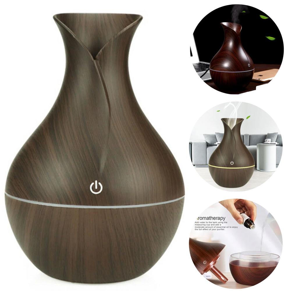 Humidificador Difusor de Aroma con Luz Led Ultrasónico Aromaterapia