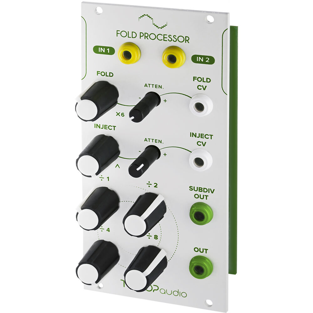 Módulo Eurorack TipTop Audio Fold Processor (12 HP, Blanco) - Multiplicador de Onda y Generador de S