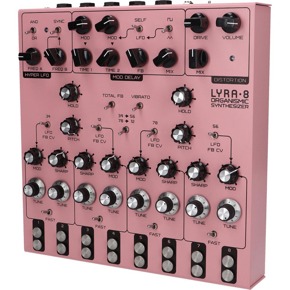 SOMA Sound LYRA 8 - Instrumento Musical Electrónico - Sintetizador Organísmico (Rosa)