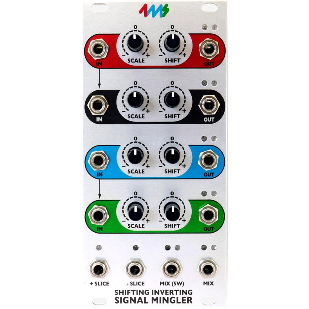 Módulo Eurorack 4ms Shifting Inverting Signal Mingler (12 HP) - Manipulador de Voltaje, 4 Canales In