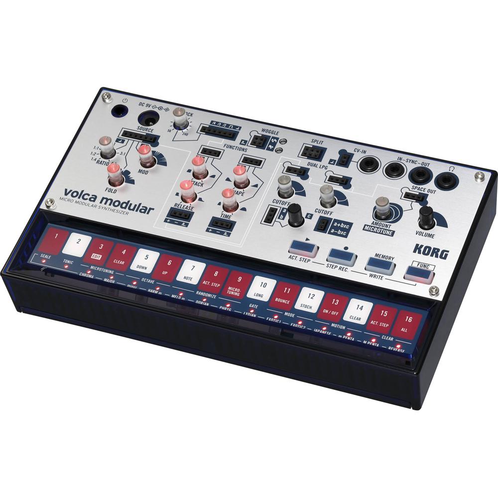 Korg Volca Modular: Sintetizador Micro Modular con 8 Módulos, 50 Puntos de Conexión y Secuenciador d