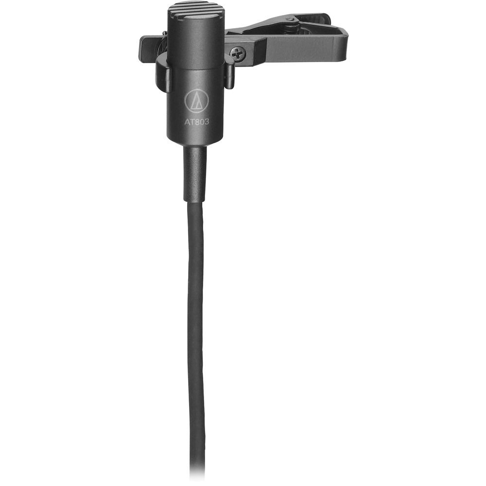 Micrófono Lavalier Condensador Omnidireccional Audio-Technica AT803B - Ideal para Escenario o Estudi