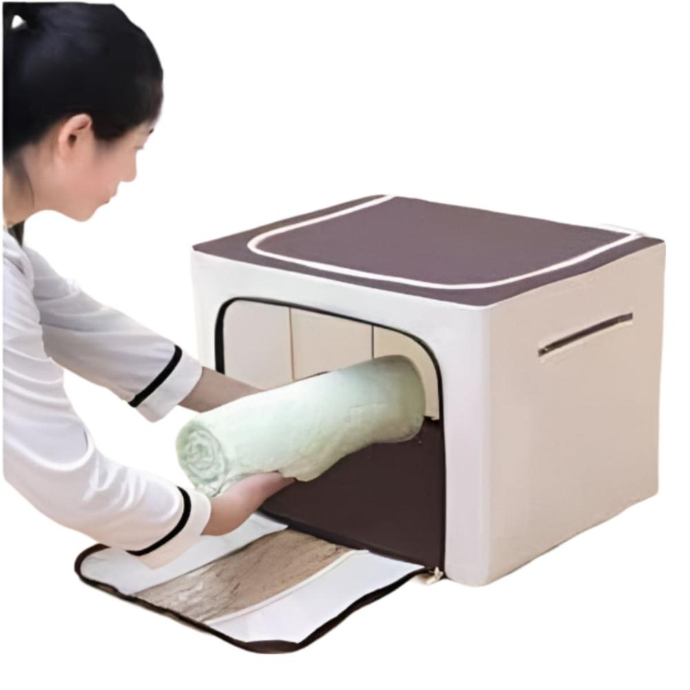 Cesta Organizador Multiuso Plegable Para Sábanas Lugo Beige 235BE02