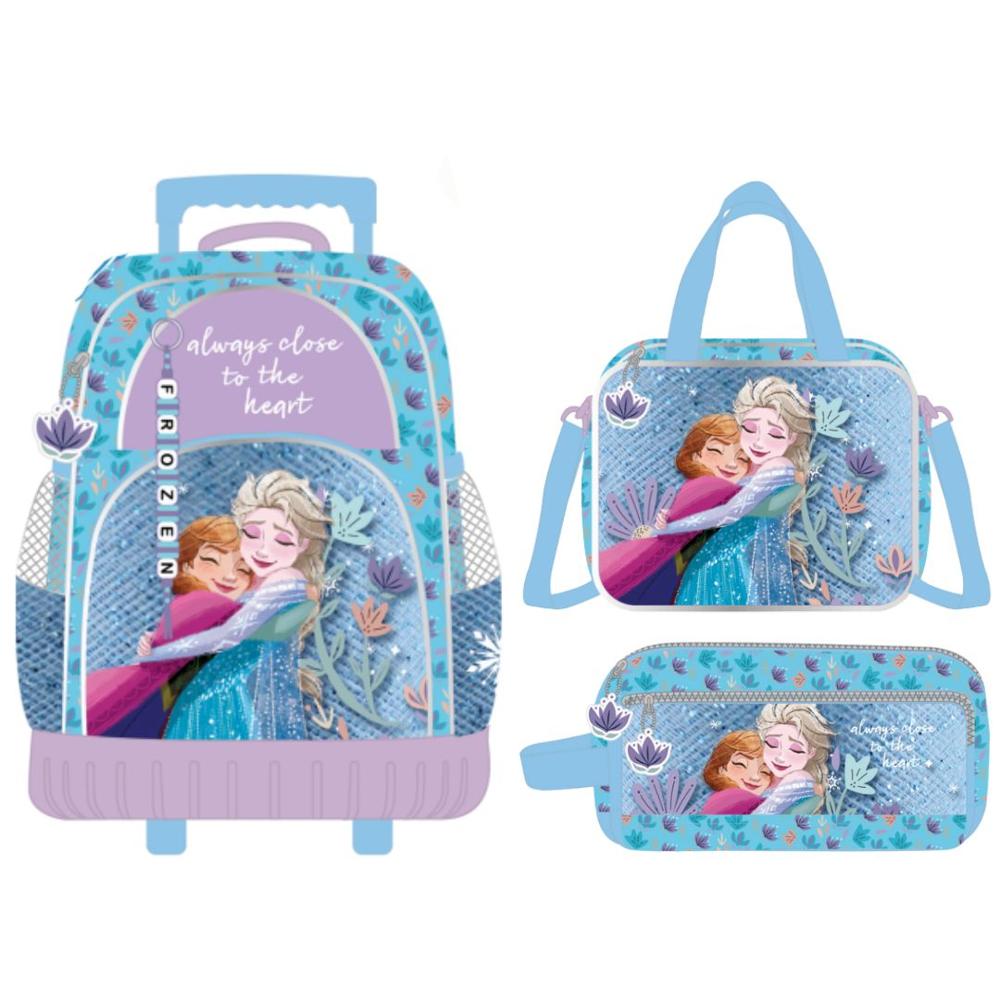 Pack Escolar Maleta Oficio Premium Disney Elsa Ana Peluche - Oechsle