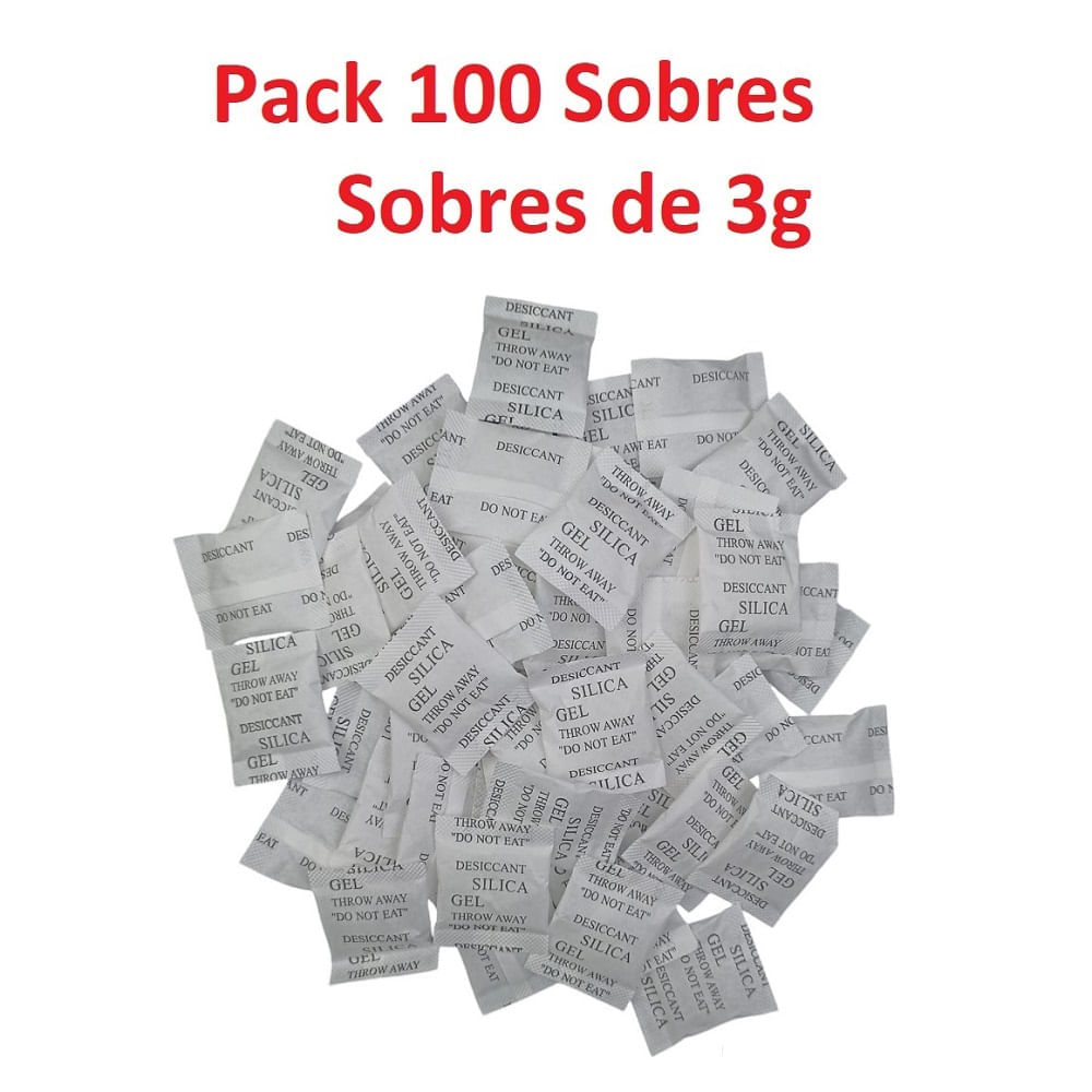 Silica Gel Sobre 3g x 100 sobres Original Sellada