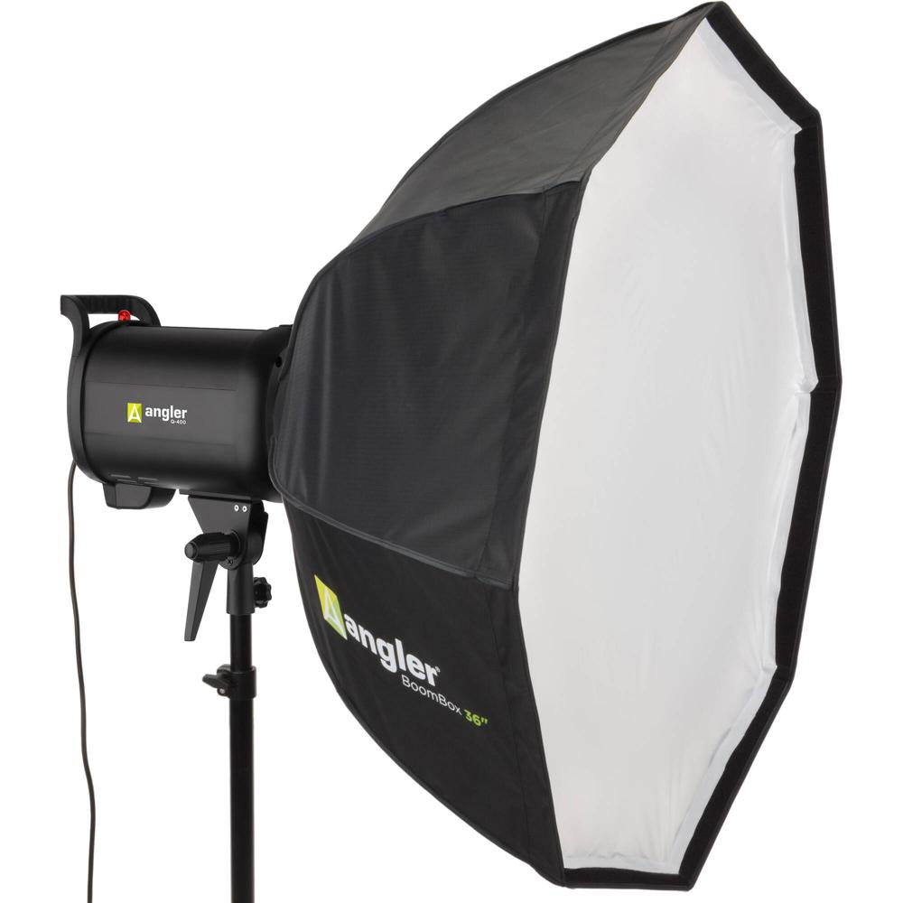 Angler BoomBox Octagonal Softbox V2 (36"") con Montura Bowens - Ideal para Monolights, Strobes y Luce