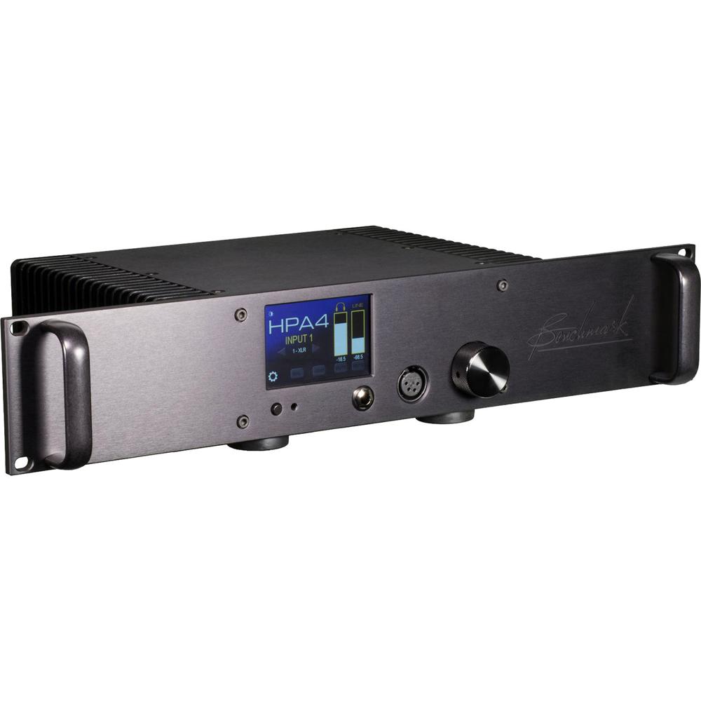 Amplificador de Auriculares/ Línea de Referencia Rackmount Benchmark HPA4 (Negro) - THX-888, Alta Po