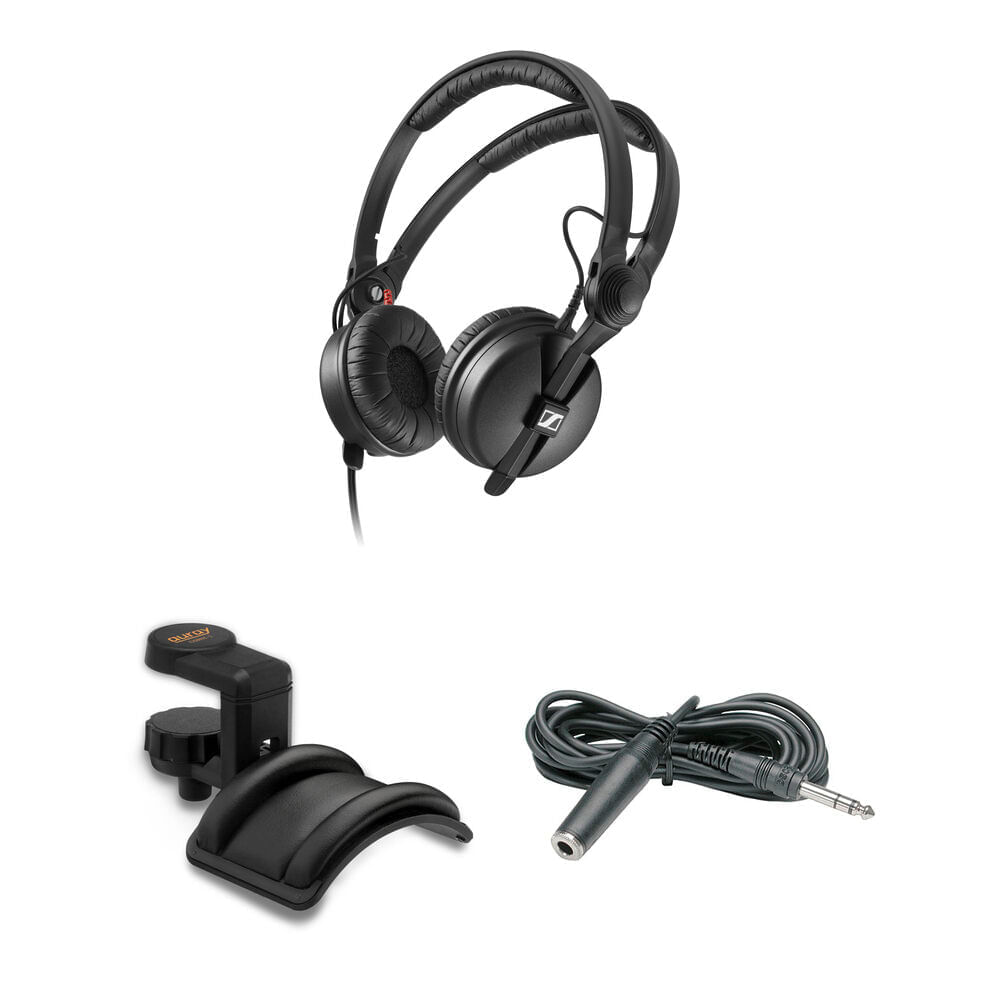 Auriculares Profesionales Sennheiser HD 25 para Estudio y DJ con Soporte y Cable de Extensión - Dise