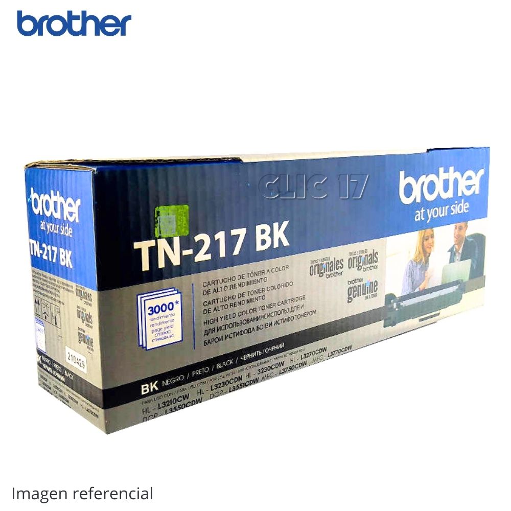 Toner Brother TN-217BK NegroL3270 L3551 L3750 3000 PAG. - Oechsle