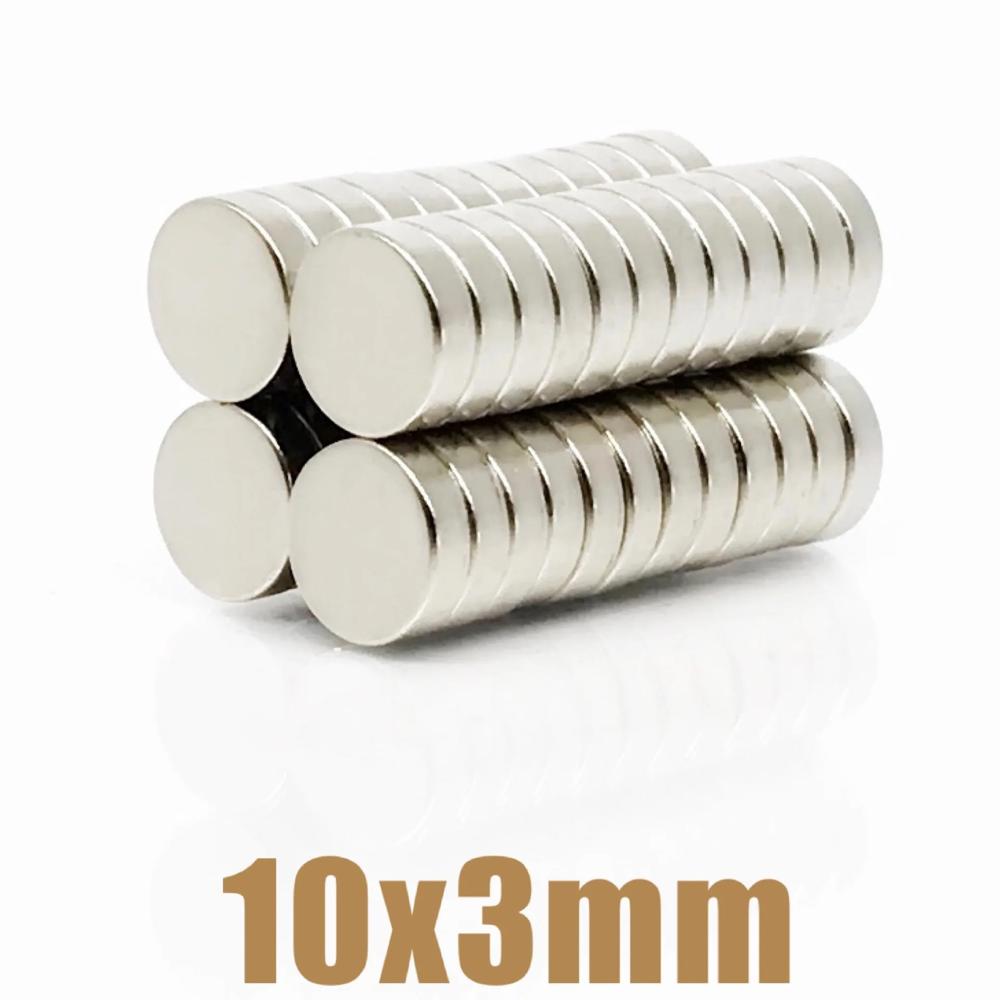 Iman De Neodimio Modelo Disco 10mmx3mm Pack 20 unds