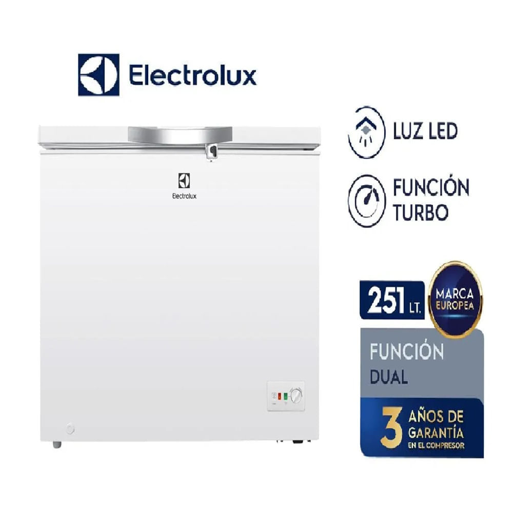 Congelador Electrolux de 251 Litros Frost EFCC25C2HUW – Blanco