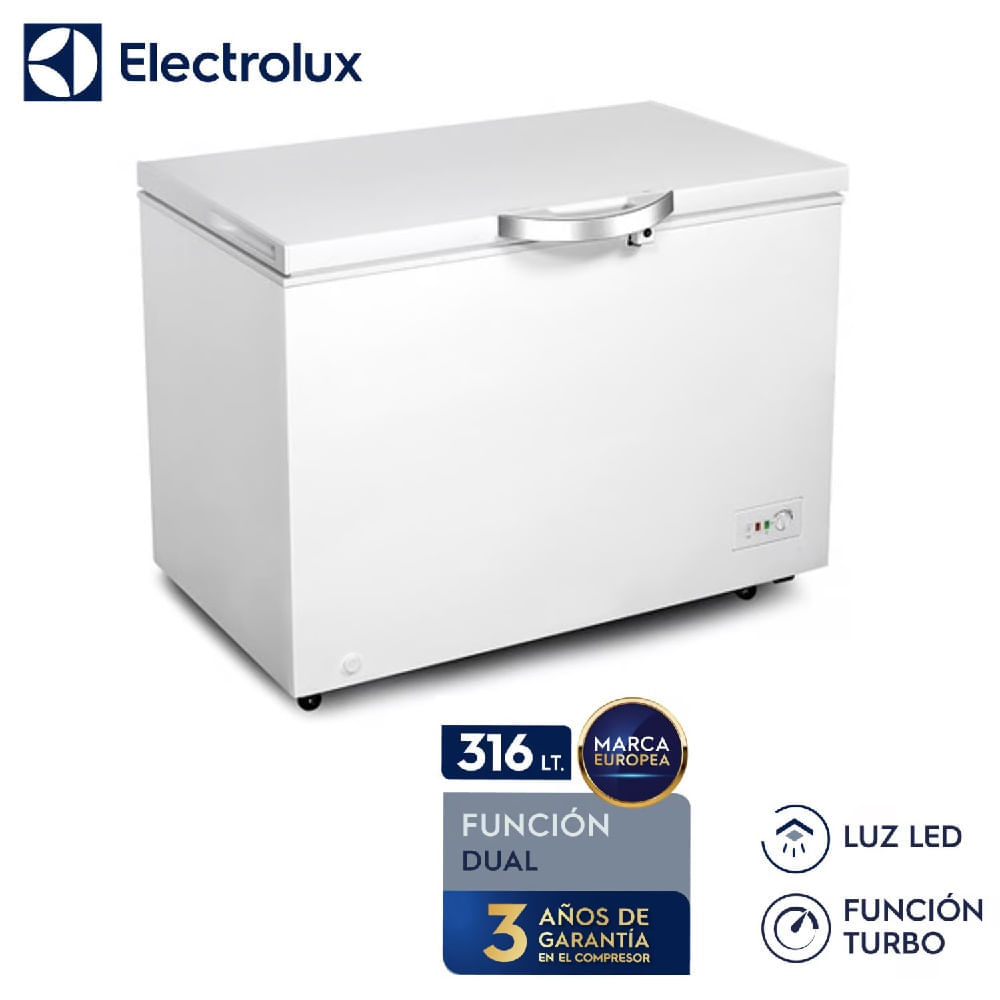 Congeladora Electrolux EFCC32C2HQW Blanco 316L