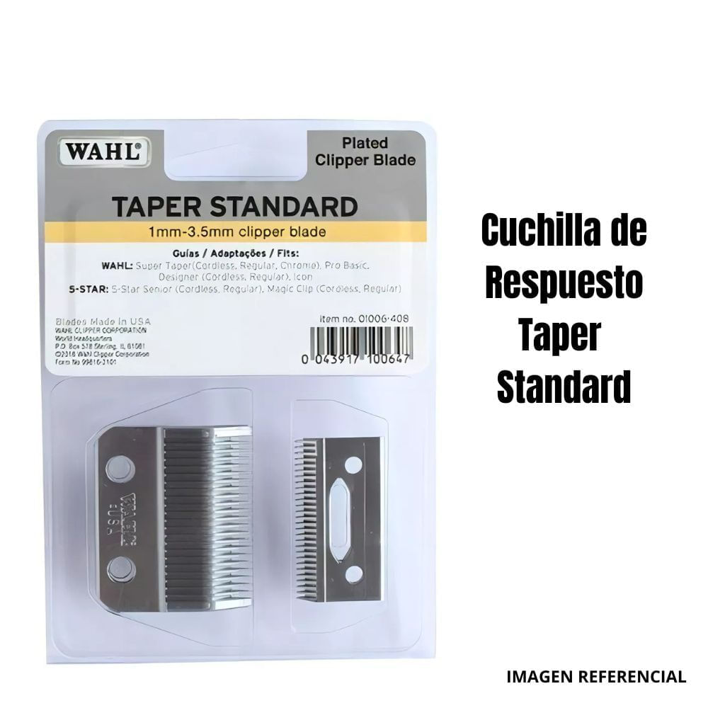 Cuchilla de Repuesto Wahl 1 mm - 3.5 mm Taper Standard