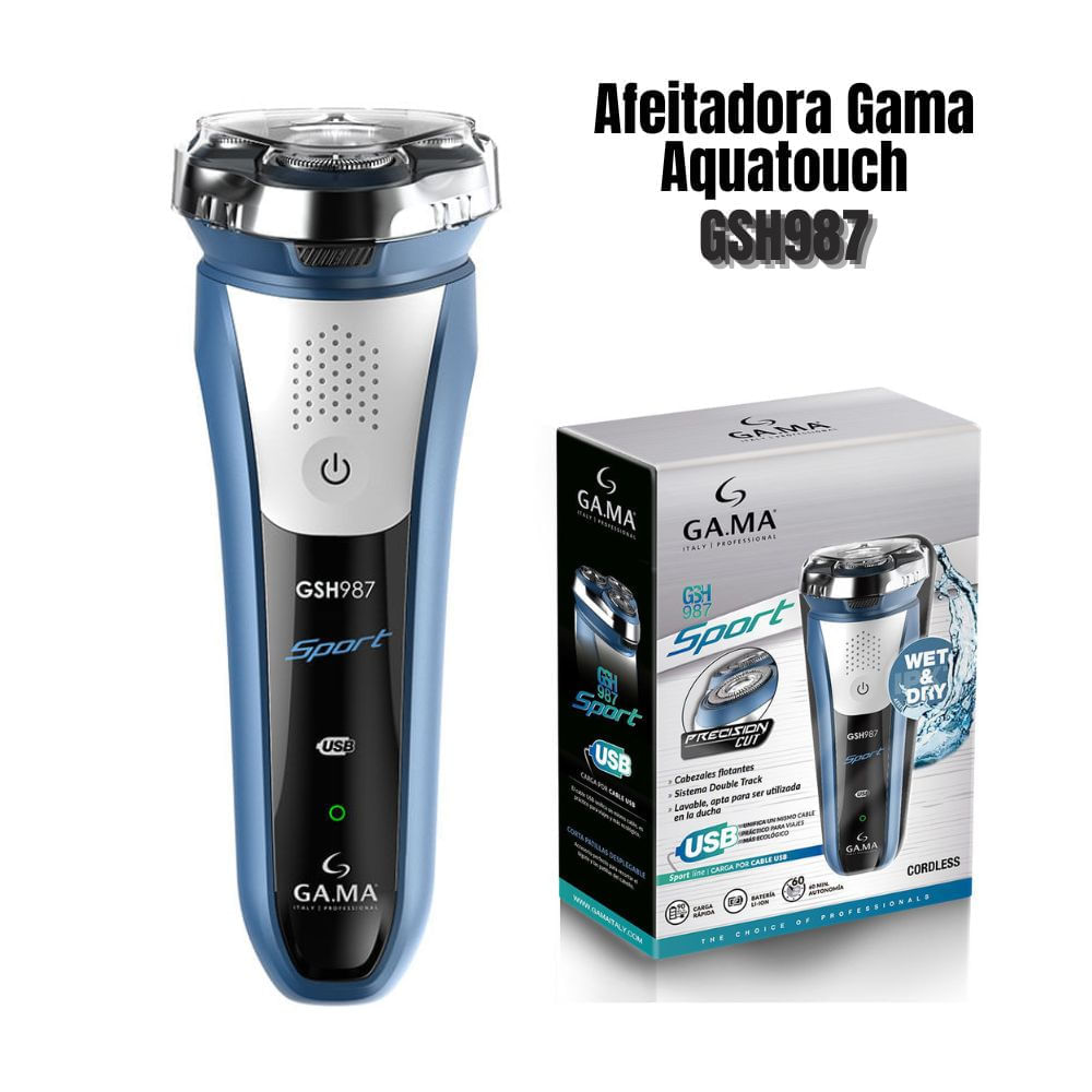 Afeitadora Inalambrica Gama Aquatouch GSH987