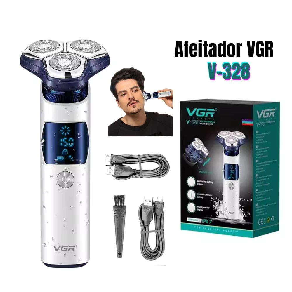 Afeitadora Impermeable Eléctrica VGR V-328