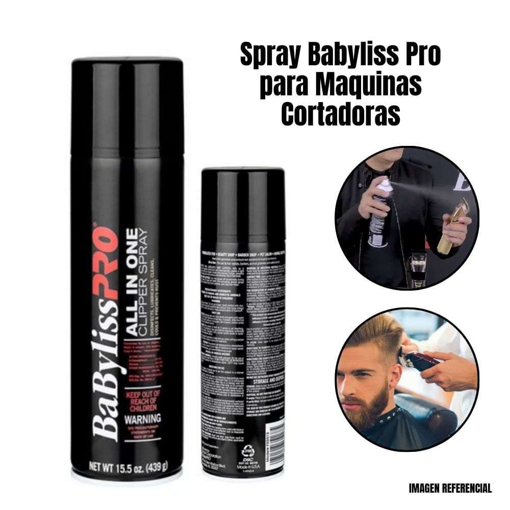 Spray Babyliss Pro para Maquinas Cortadoras de Cabello