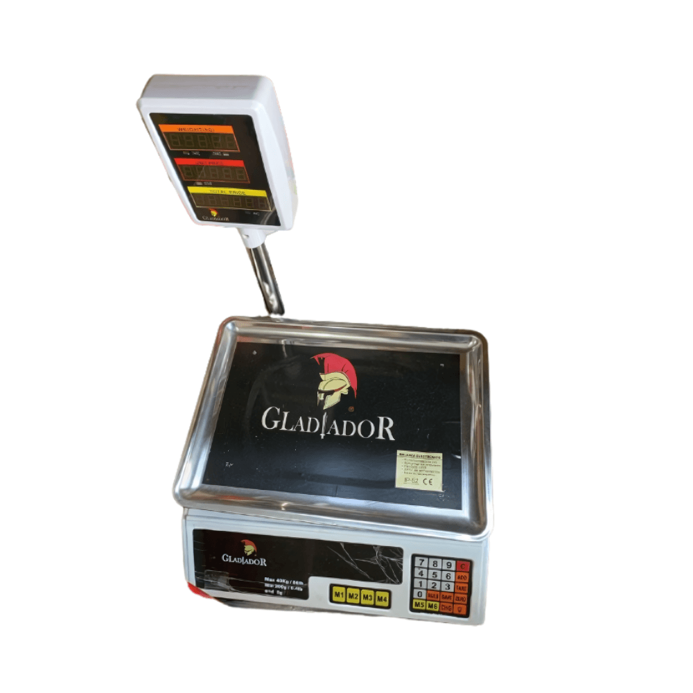 Balanza Digital Electronica 40kg Bascula Con Luz con brazo Gladiador