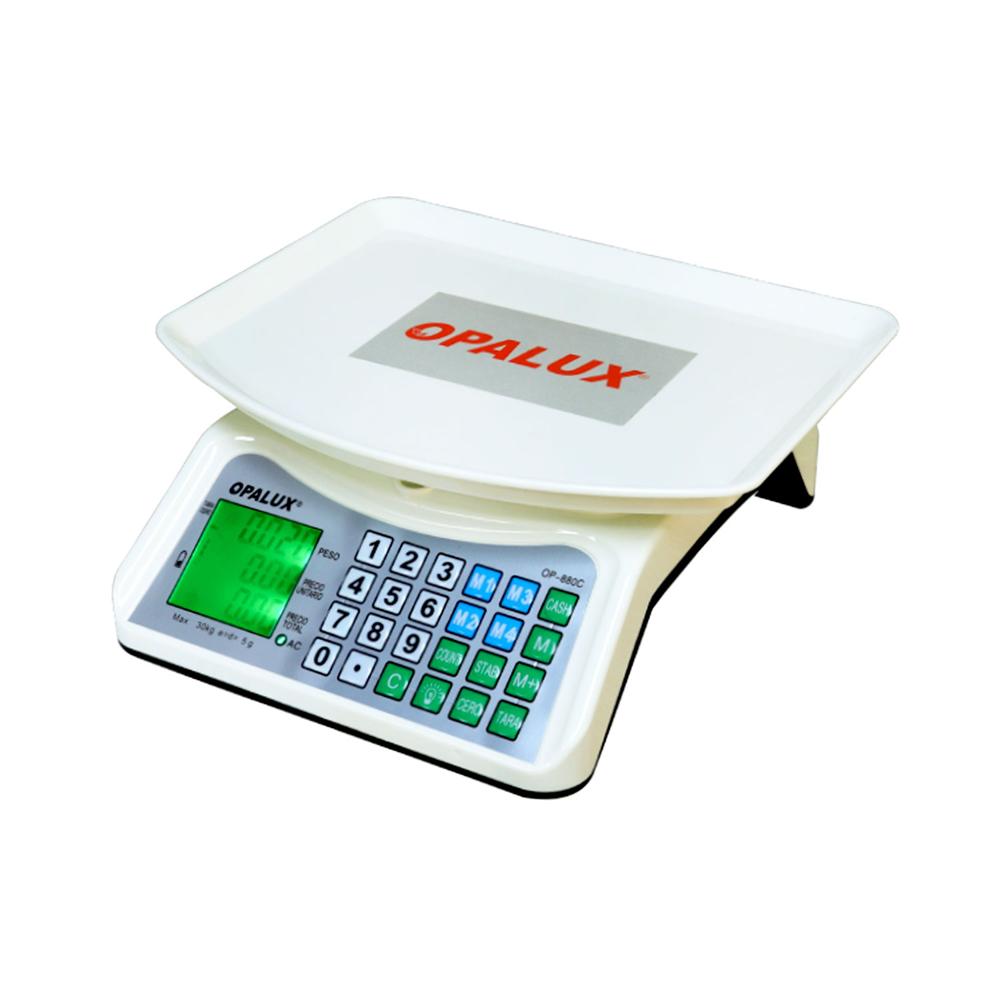 Balanza Digital con Pantalla Trasera 40Kg OP-880C OPALUX