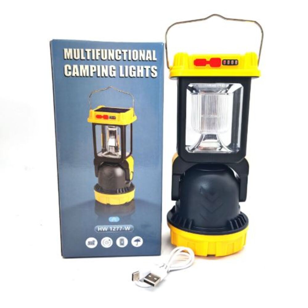 Linterna Candelabro Reflector Luz Recargable Solar Mano LED