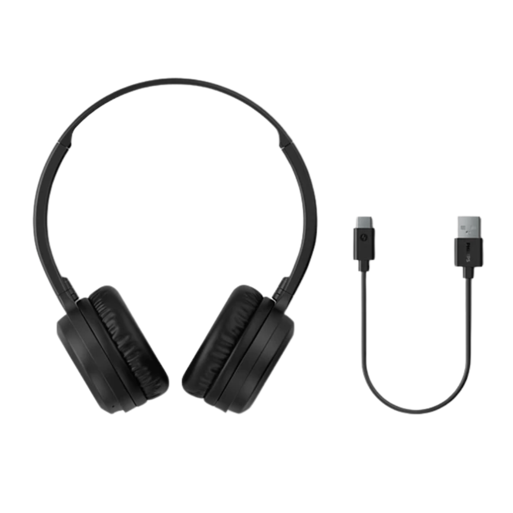 Audífonos Inalámbricos Philips Tah1108bk Bluetooth 15h Negro
