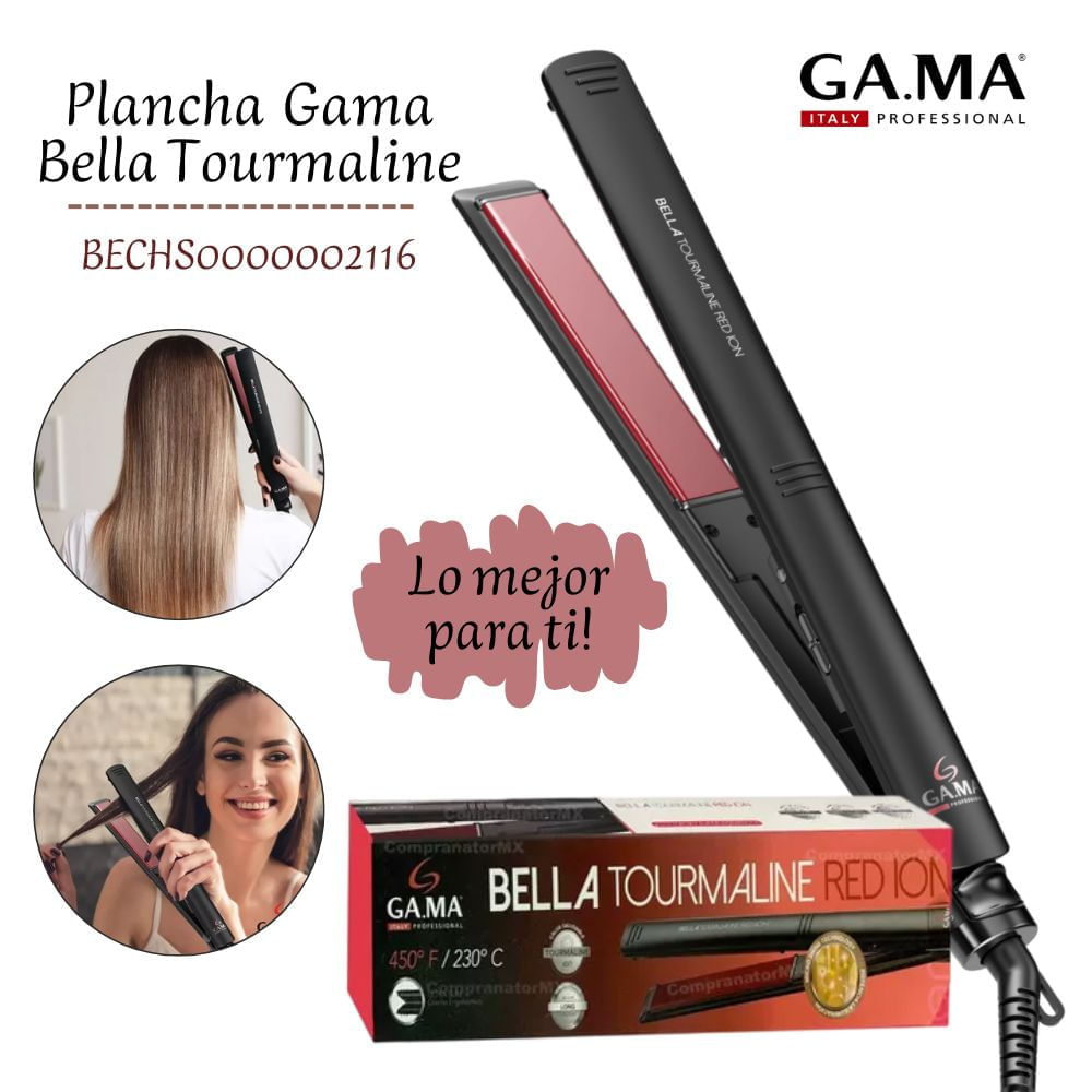Bella Ceramic Plancha Para El Pelo Marca Gama Ceramic Ion Plancha