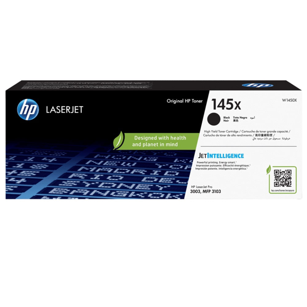 Toner HP W1450X (145X) l.j. 3103 Negro 3,800 Páginas. - Oechsle