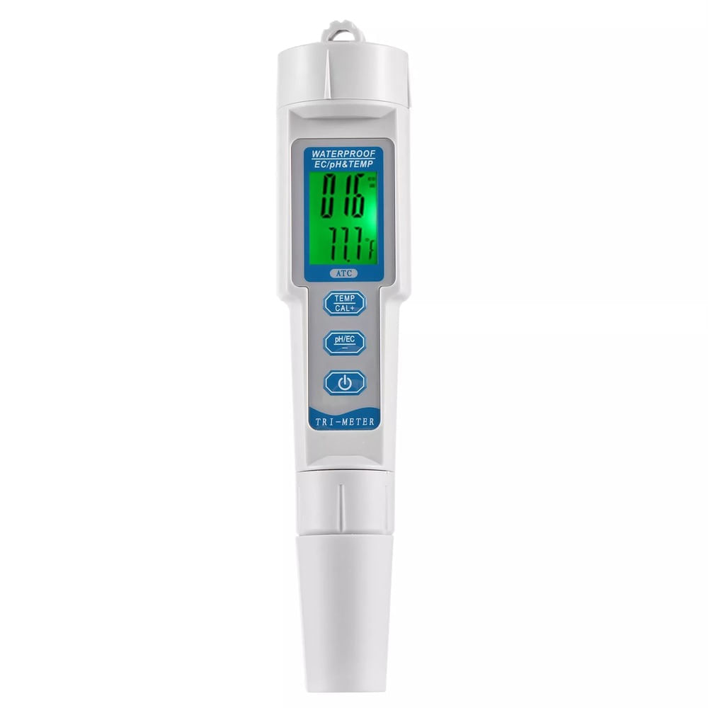 Medidor Digital Calidad de Agua 3 en 1 PH, EC y T