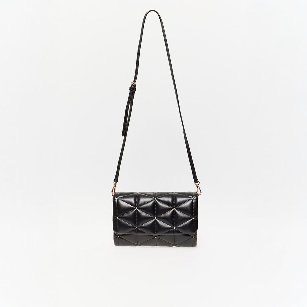 Cartera Sfera Mujer Tachas Negro