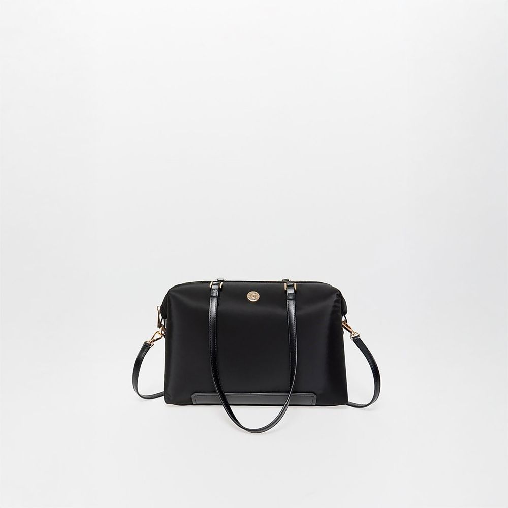 Cartera Sfera Mujer Nylon Base Negro