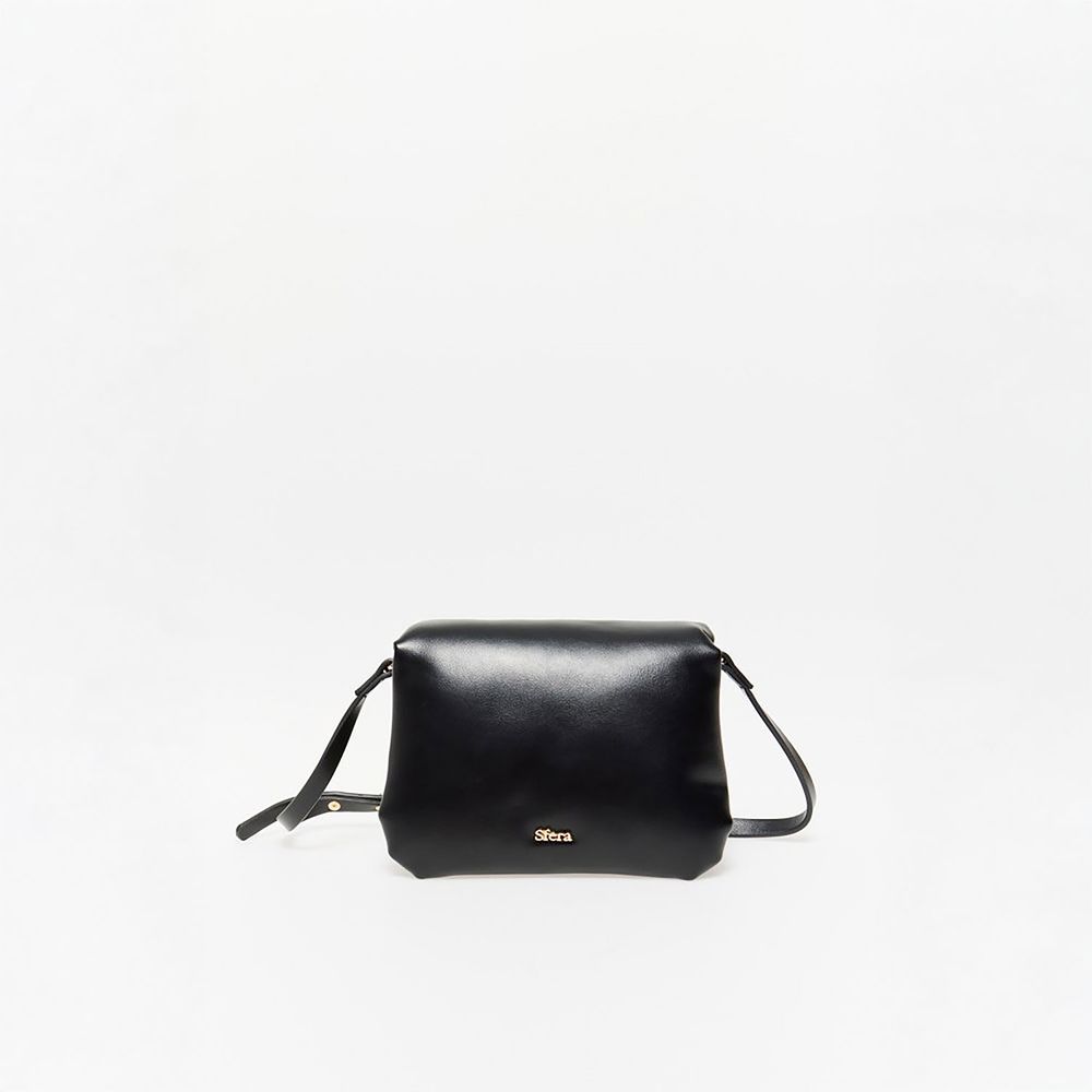 Cartera Crossbody Sfera Mujer Mini Volumen Negro