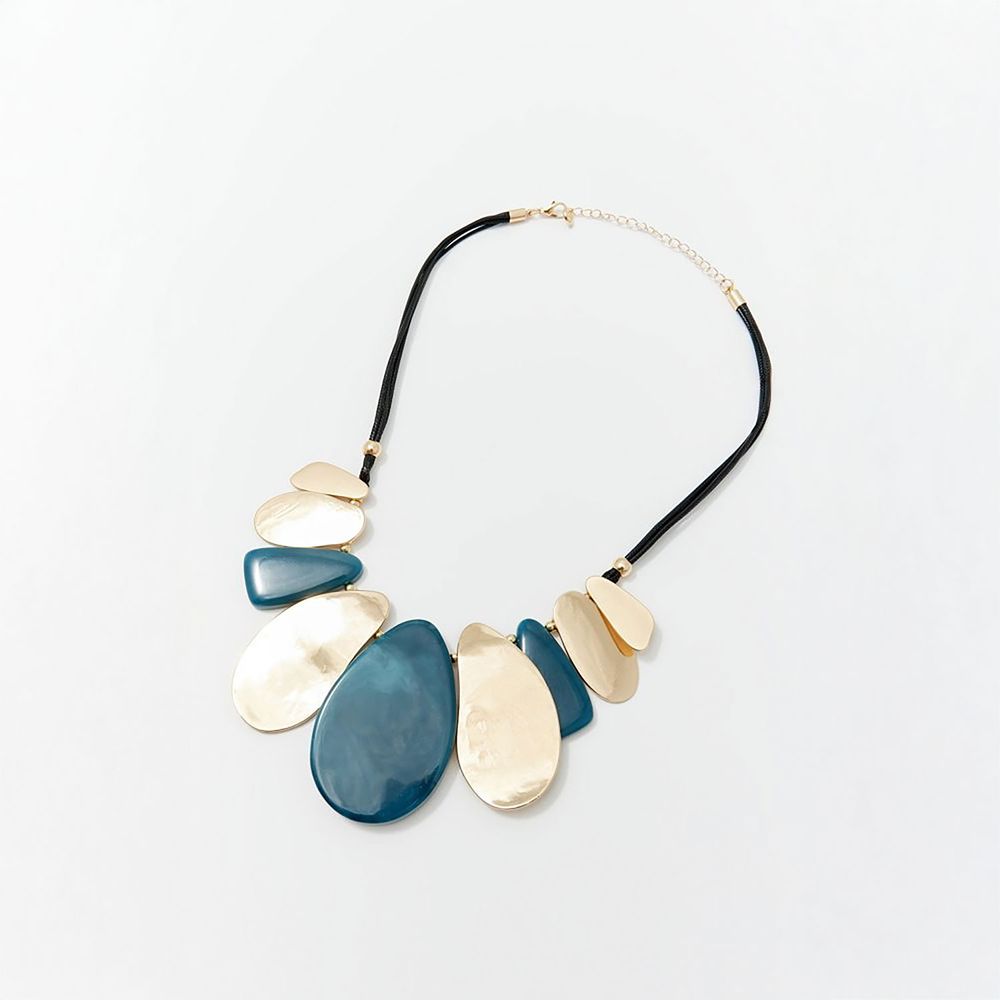Collar Choker Sfera Mujer Piezas Resina Verde