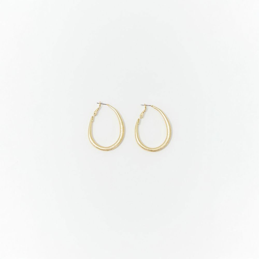 Aretes Sfera Mujer Pera Grandes Oro