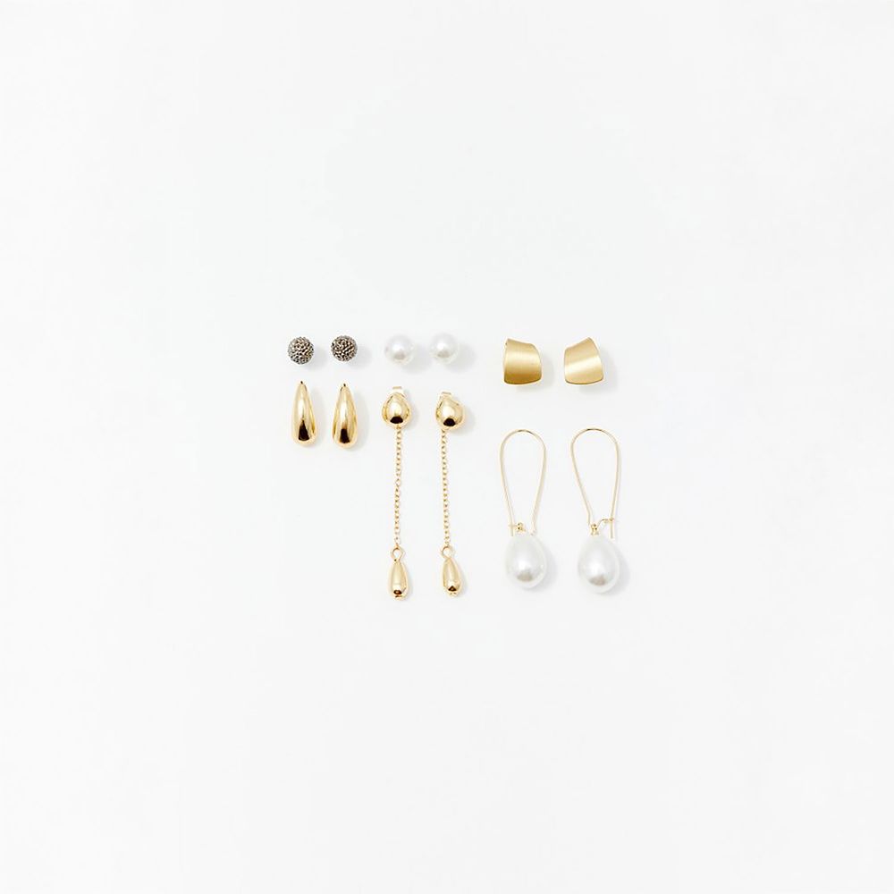 Set de Aretes Sfera Mujer Oro