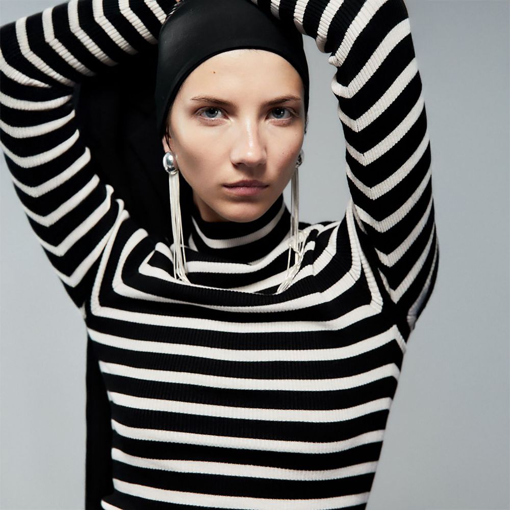 Aretes Sfera Mujer Cadenas Imagen Plata